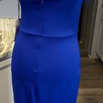 Chic Royal Blue Mini Dress Photo 2