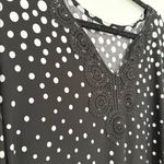Catherines  Women's Size XL  Terrace Ridge Maxi Dress jersey knit polka dot Photo 4