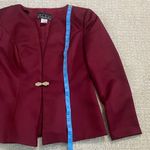 Alex Evenings  Women's Deep Red Blazer Size 4 Photo 7