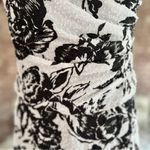 Lillie Rubin White Black Floral Strapless Beaded Evening Dress 12 Photo 4