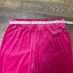 Juicy Couture Pink Velour Track Pants Logo Heart Women's Size Large Bling Y2K Photo 1