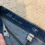 Loft  Embroidered Denim Shorts Floral Photo 2