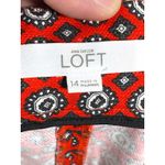 Ann Taylor LOFT Geometric Red The Riviera Shorts 14 Casual Preppy Boho Chic Quiet Luxury Photo 4