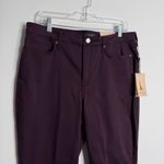 NYDJ NWT Julia Relaxed High Rise Flared Jean In Eggplant Purple Size 14 Photo 6