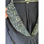 Anthropologie Womens Cardigans Size Large Monogram HWR Navy Nautical Ruffle Photo 5