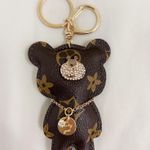 Handmade 💝  Luxury Leather Bear Keychain Photo 0