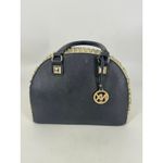 Studded Dome Purse in Black and Cream Photo 1