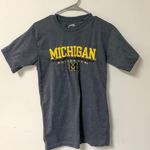University of Michigan Embroidered Tshirt Blue Photo 1