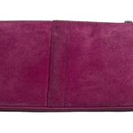 Coach Vintage 90’s: ❃ Suede Turnlock Wristlet Bag ❃ Magenta + Silver Hardware ❃ Photo 5