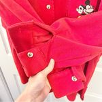 Disney Vintage  Store Mickey Women’s button down fleece shirt XL Photo 3