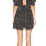 L'Academie  x Revolve The Selena Mini Dress Polka Dot Open Back Black A Line XXS Photo 1
