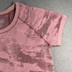 Athleta Momentum Tee Womens L Purple Camo Seamless Short Sleeve Athletic Top Photo 4