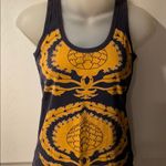 Tory Burch Navy & Gold cotton tank top S Photo 0