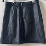 Abercrombie & Fitch  Faux Black Leather Mini Skirt Photo 2