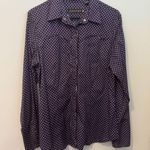 Roper women’s Purple western pearl Button Down Shirt Size L Photo 0