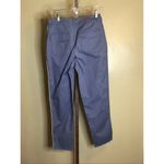 Peace Love World  Women Pants Sz. 10 Blue Utility Ankle Pants Distressed Hem Photo 3