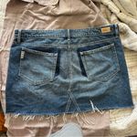 Paige  Alethea Cutoff Denim Miniskirt size 32 Photo 4