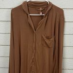 SKIMS  Soft Lounge Ribbed Long Sleeve Top in Copper size S Photo 3