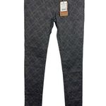 Cotton On Colour Maison Skinny Leg Wallpaper Fleur De Lis Gray Denim Size 4 NWT Photo 0