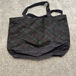 Victoria's Secret PINK Tote Bag Black Rainbow Reusable Travel 16X21 Inch Zipper Photo 5