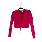 Urban Outfitters NWOT  Women's Pink Uo Leila Ribbed Tie-front Top Photo 7