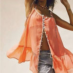 Free People Intimately Bali Sweet Nothing Slip Mini Dress Nightwear XS Coral Photo 0