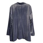 Soft Surroundings Velvet Blazer Jacket Womens 2X Gray Shawl Collar Pockets Photo 8