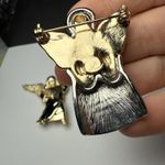 Angel Christmas Holiday Lot Of 3 Brooch Pin Angels 1 Two Tone 2 Gold Tone Photo 7