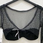 Urban Outfitters UO Out From Under Overdrive Mesh Long Sleeve Top on Black Size S NWT Photo 7