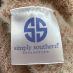 Simply Southern  Crew Neck Cow Patterned Long Sleeve Fluffy Sweater Size LARGE Photo 5