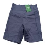 Halara UltraSculpt Cinched Tummy Control Shaping Biker Shorts 7'' Silent Blue S Photo 1