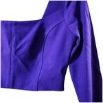 ZARA  medium purple square neck longsleeve crop top nwt Photo 2