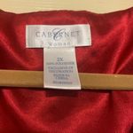 Vintage Women’s Cabernet Luxurious Front Zip Maroon 2X Robe. 1817 Red Photo 3