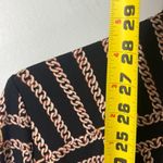 Kasper  open cardigan top with chain link metallic detailing in size large. EUC. Photo 6