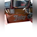 Juicy Couture Glossy Black Licorice Mini Satchel Bag Purse Photo 2