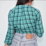 Urban Outfitters BDG Teal Plaid Shirt Photo 3