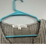 Lola Grace Gray Vneck Long Sleeve Dress XS NEW Photo 4