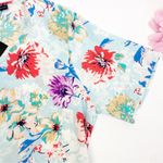 Tolani  X Anthropologie Iggy V Neck Floral Print Midi Dress Ruffle Flounce Hem Photo 5