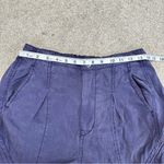 Pilcro Offshore Linen Blend Parachute Cargo Pants High Rise in Dark Purple XS Photo 10