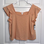 Tribal Jeans women’s top mango and white striped Photo 0