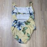 Yellow floral one piece swim suit Photo 3