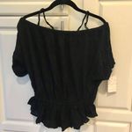 Free People Shades of Cool Top Black Size Small Photo 4