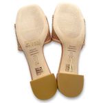 Stuart Weitzman  Cayman Mesh Leather Block-Heel Mules Sand Beige Size 5.5 Sandals Photo 14