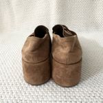 Dolce Vita Yanni Chestnut Suede Platform Penny Loafer Heels Menswear Academia 9 Tan Photo 2