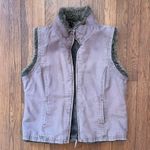 Tribal Reversible Faux Fur & Denim Vest in Chocolate Brown Photo 13