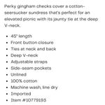 Free People Via Gingham Cotton Seersucker Sundress Brown Photo 13