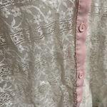 Vintage Nella Fantasia Sheer Lace Top Womens Medium Sleeveless Pink Photo 4