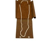 Authentic Mikimoto Pearl Choker Necklace 13” – Sterling Silver Clasp – Japan Photo 3