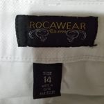 Rocawear  14 white skinny jeans with back button pocket Photo 1