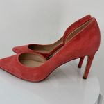 Essex Lane  Vera shoes 9.5 high heels pointed toe D'Orsay suede leather coral Photo 3